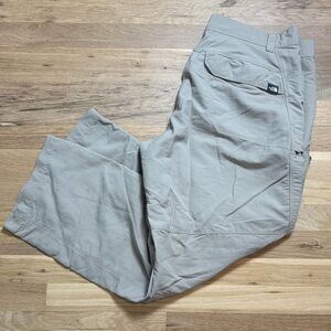 The North Face Tan Cargo Short Court Hiking Outdoor Straight Leg Pants Mens 36